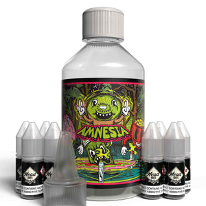 The Brews Bros Amnesia 250ml Short Fill E Liquid Kiwi Passionfruit Guava Flavour with Eight 10ml Nicotine Shots