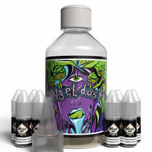 Load image into Gallery viewer, The Brews Bros Angel Dust 250ml Short Fill E Liquid Skittles Flavour with Eight 10ml Nicotine Shots
