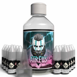 The Brews Bros Atreus 250ml Short Fill E Liquid Melon Menthol Flavour with Sixteen 10ml Nicotine Shots