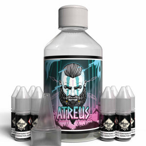 The Brews Bros Atreus 250ml Short Fill E Liquid Melon Menthol Flavour with Eight 10ml Nicotine Shots