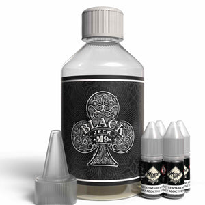 The Brews Bros Black Jeck 250ml Short Fill E Liquid Blackjack Sweets Flavour with Four 10ml Nicotine Shots