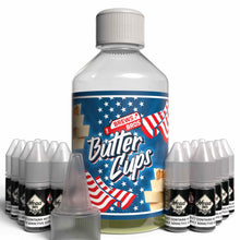 Load image into Gallery viewer, The Brews Bros Butter Cups 250ml Short Fill E Liquid White Chocolate Peanut Butter Flavour with Sixteen 10ml Nicotine Shots
