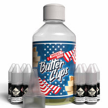 Load image into Gallery viewer, The Brews Bros Butter Cups 250ml Short Fill E Liquid White Chocolate Peanut Butter Flavour with Eight 10ml Nicotine Shots
