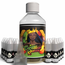 Load image into Gallery viewer, The Brews Bros Caribbean Queen 250ml Short Fill E Liquid Tropical Fruit Smoothie Flavour with Sixteen 10ml Nicotine Shots
