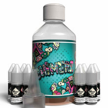 Load image into Gallery viewer, The Brews Bros Chimera 250ml Short Fill E Liquid Rainbow Sweets Flavour with Eight 10ml Nicotine Shots
