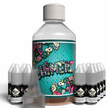 Load image into Gallery viewer, The Brews Bros Chimera 250ml Short Fill E Liquid Rainbow Sweets Flavour with Twelve 10ml Nicotine Shots
