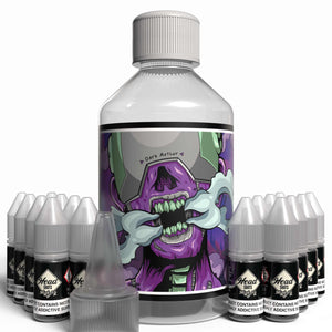 The Brews Bros Dark Aether 250ml Short Fill E Liquid Blackcurrant Chewy Sweets Flavour with Sixteen 10ml Nicotine Shots