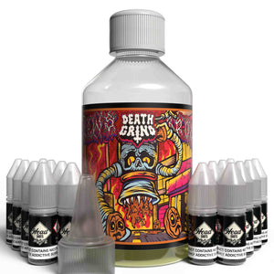 The Brews Bros Death Grind 250ml Short Fill E Liquid Caramel Latte Flavour with Sixteen 10ml Nicotine Shots