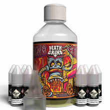 Load image into Gallery viewer, The Brews Bros Death Grind 250ml Short Fill E Liquid Caramel Latte Flavour with Eight 10ml Nicotine Shots
