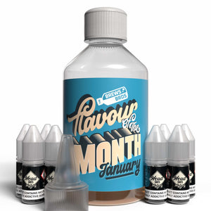 The Brews Bros Apple Fizz 250ml Short Fill E Liquid Fizzy Apple Flavour with Eight 10ml Nicotine Shots