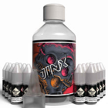 Load image into Gallery viewer, The Brews Bros Jinx 250ml Short Fill E Liquid Passionfruit Nectarine Slush Flavour with Sixteen 10ml Nicotine Shots
