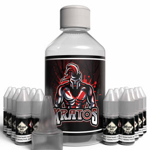 The Brews Bros Kratos 250ml Short Fill E Liquid Citrus Menthol Aniseed Flavour with Sixteen 10ml Nicotine Shots