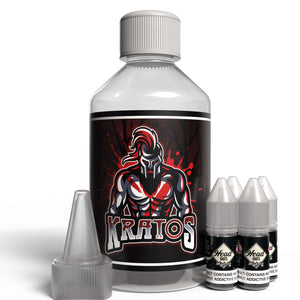 The Brews Bros Kratos 250ml Short Fill E Liquid Citrus Menthol Aniseed Flavour with Four 10ml Nicotine Shots