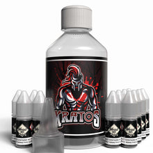 Load image into Gallery viewer, The Brews Bros Kratos 250ml Short Fill E Liquid Citrus Menthol Aniseed Flavour with Twelve 10ml Nicotine Shots
