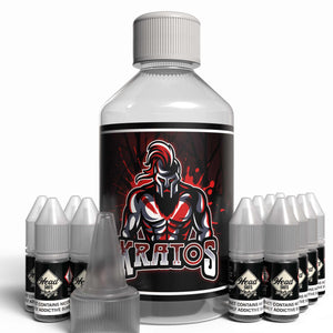 The Brews Bros Kratos 250ml Short Fill E Liquid Citrus Menthol Aniseed Flavour with Twelve 10ml Nicotine Shots