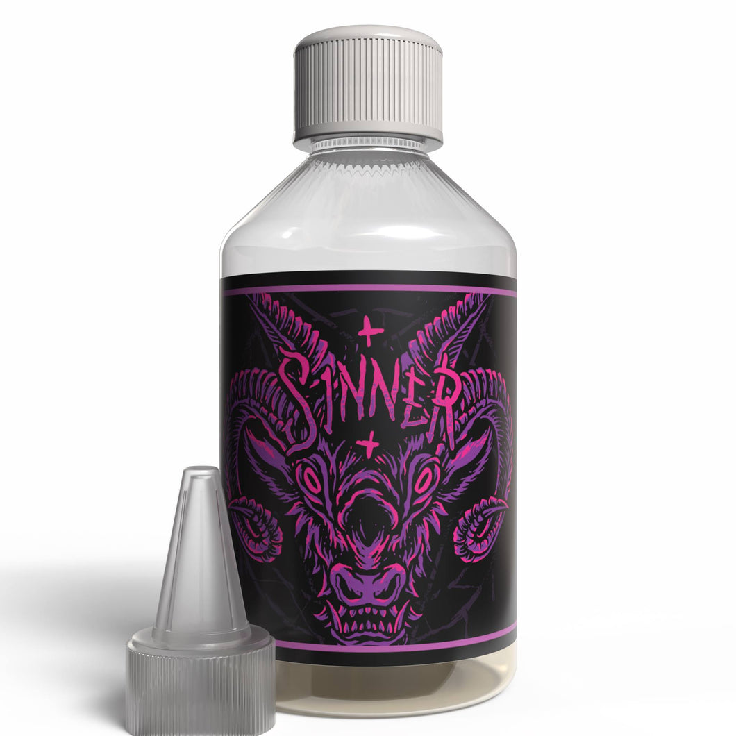 The Brews Bros Sinner 250ml E Liquid Flavour Concentrate Blackcurrant Menthol Aniseed Flavour