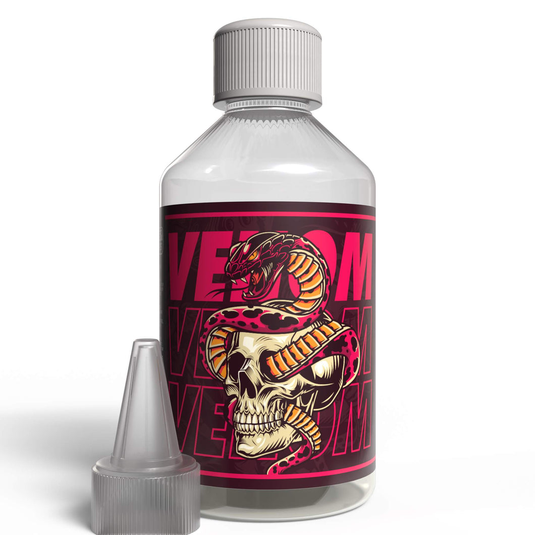 The Brews Bros Venom 250ml E Liquid Flavour Concentrate Peach and Raspberry Flavour